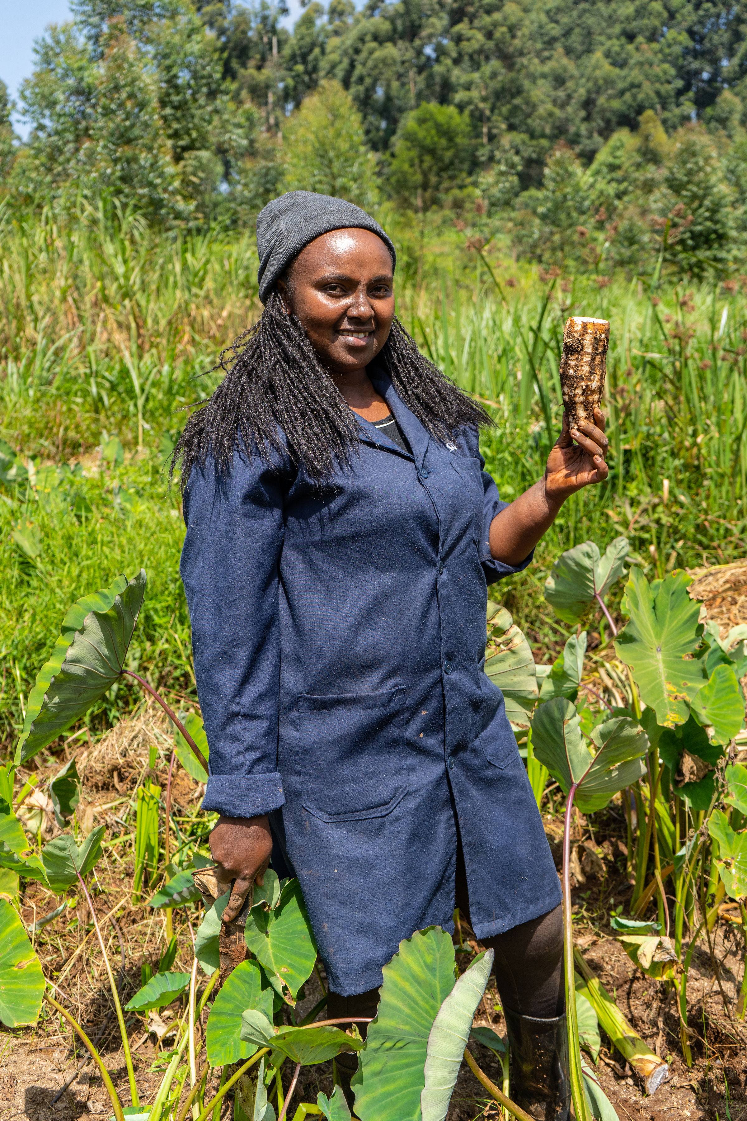 A lady learnt skills through the platform